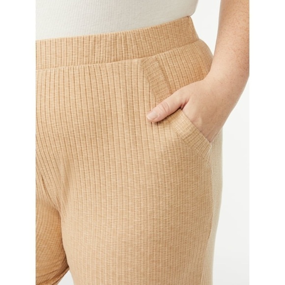 Joyspun Women's Hacci Knit Cropped Pants ONLY - Picture 2 of 7